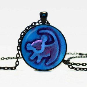 Lion Cabochon Pendant Necklace